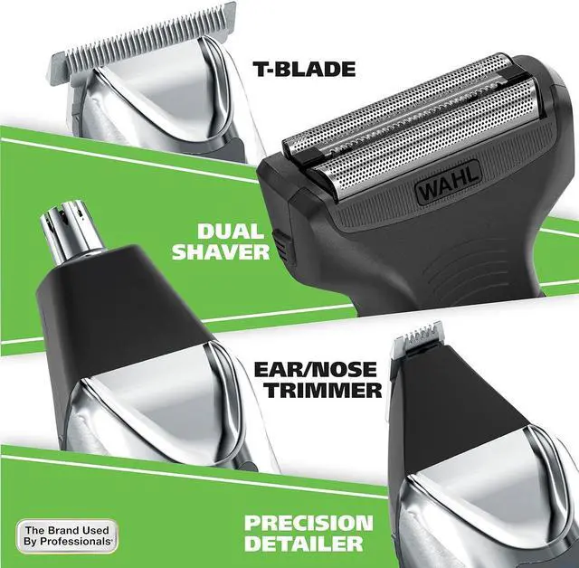 Alt view image 4 of 7 - Wahl USA Stainless Steel Lithium Ion 2.0+ Beard Trimmer for Men - Electric Shaver & Nose Ear Trimmer - Rechargeable All in One Men's Grooming Kit - Model 9864SS