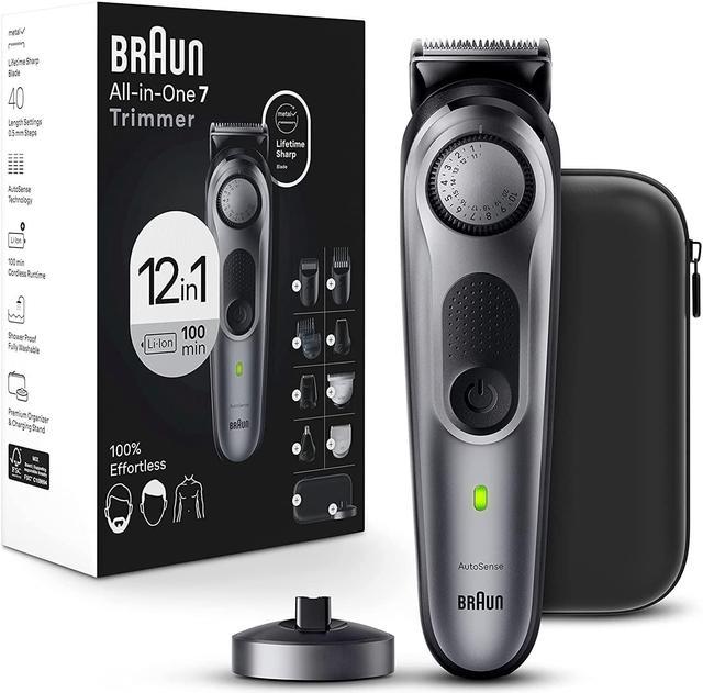 Braun All-in-One Style Kit Series 7 7440, 12-in-1 Trimmer for Men with  Beard Trimmer, Body Trimmer for Manscaping, Hair Clippers & More, Brauns  Sharpest Blade, 40 Length Settings, Waterproof 