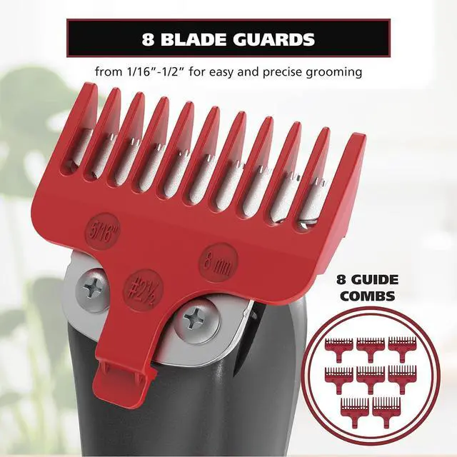 Alt view image 5 of 7 - Wahl Edge Pro Bump Free Corded Beard Trimmer for Men Touch Up Trimmer & Grooming Detailer Kit  Perfect for Edging Beards, Mustaches, Hair, & Stubble,  Model 9686-300