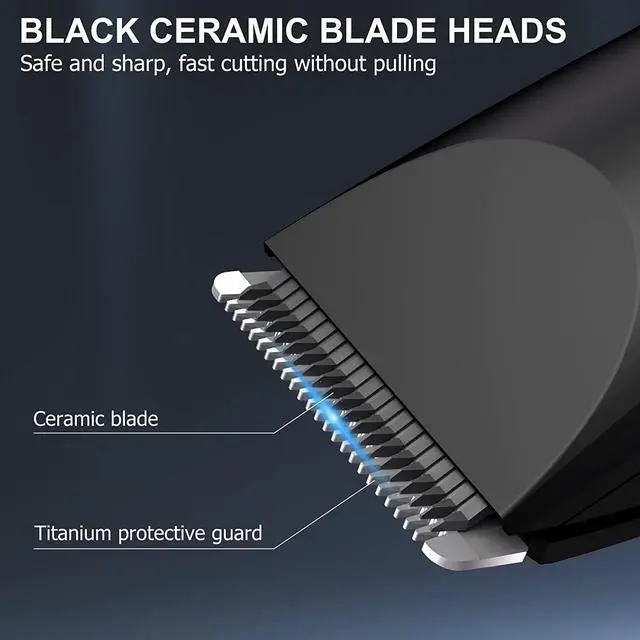 Alt view image 3 of 7 - OLOV Electric Groin Hair Trimmer - Ball Trimmer for Men - Nose Hair Trimmer, Replaceable Ceramic Blade Heads, USB Recharge Dock & Nosetrimmer Head, Waterproof Male Hygiene Razor