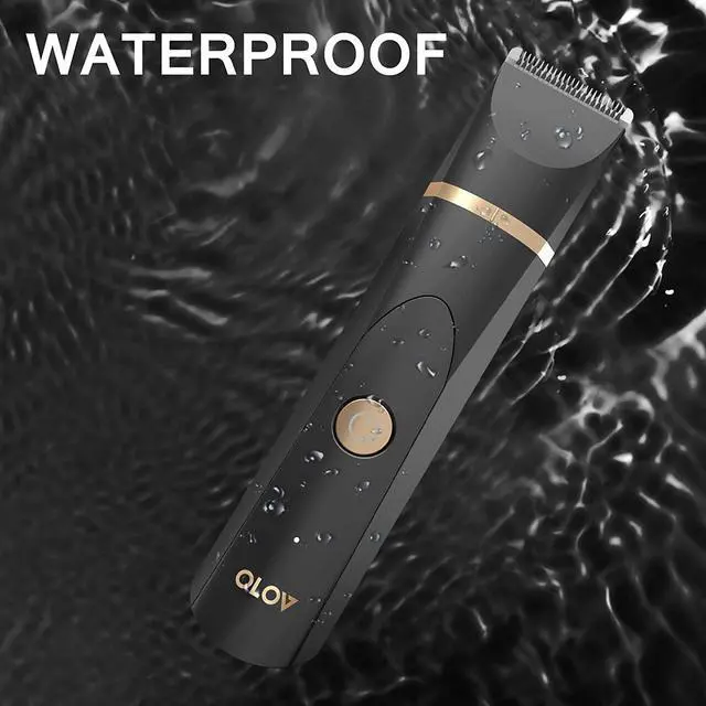 Alt view image 7 of 7 - OLOV Electric Groin Hair Trimmer - Ball Trimmer for Men - Nose Hair Trimmer, Replaceable Ceramic Blade Heads, USB Recharge Dock & Nosetrimmer Head, Waterproof Male Hygiene Razor