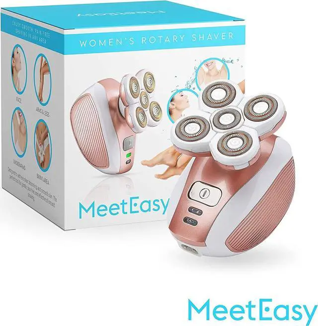 Alt view image 2 of 7 - Electric Leg Shaver for Women - Rechargeable Painless Lady Razor for Leg Face Lips Body Underarms Armpit - Female Cordless Bikini Trimmer