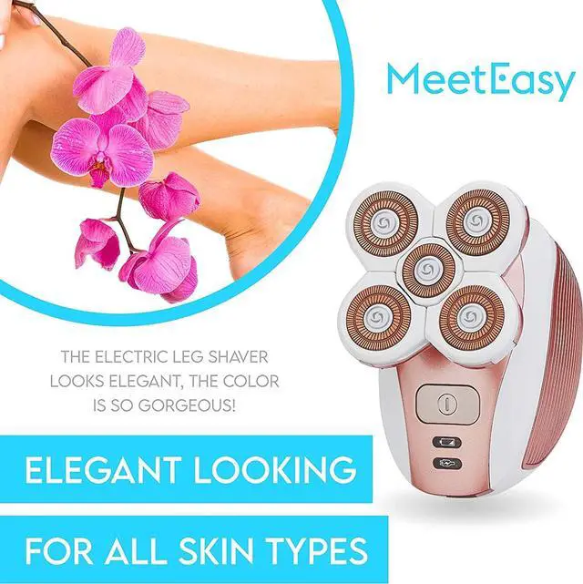 Alt view image 3 of 7 - Electric Leg Shaver for Women - Rechargeable Painless Lady Razor for Leg Face Lips Body Underarms Armpit - Female Cordless Bikini Trimmer