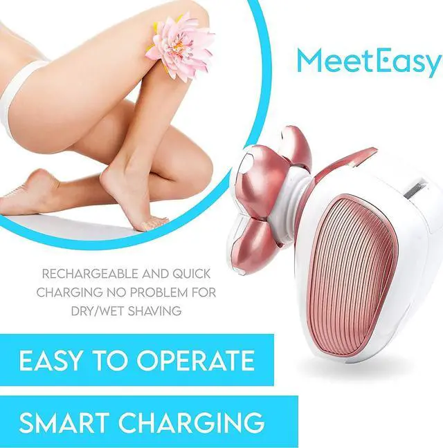 Alt view image 4 of 7 - Electric Leg Shaver for Women - Rechargeable Painless Lady Razor for Leg Face Lips Body Underarms Armpit - Female Cordless Bikini Trimmer