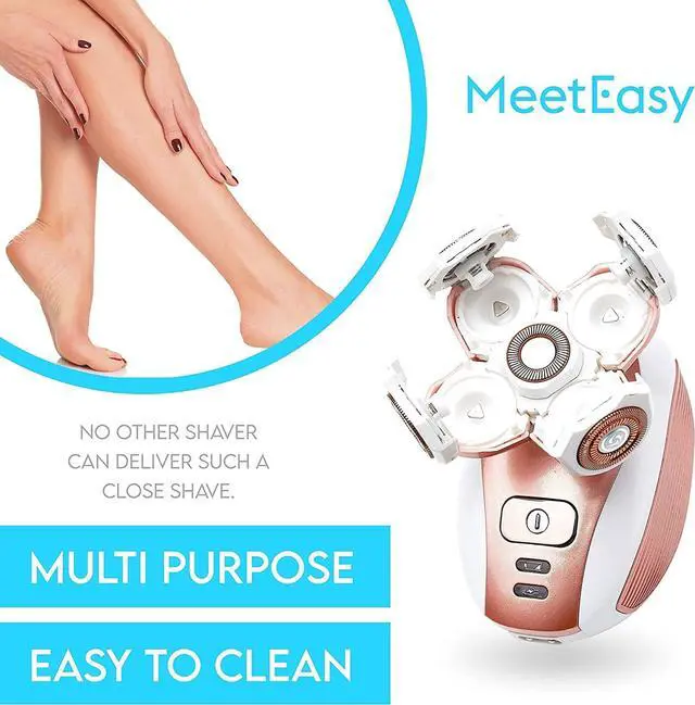 Alt view image 5 of 7 - Electric Leg Shaver for Women - Rechargeable Painless Lady Razor for Leg Face Lips Body Underarms Armpit - Female Cordless Bikini Trimmer