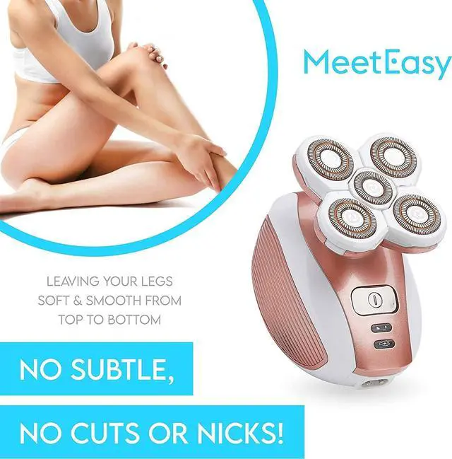 Alt view image 6 of 7 - Electric Leg Shaver for Women - Rechargeable Painless Lady Razor for Leg Face Lips Body Underarms Armpit - Female Cordless Bikini Trimmer
