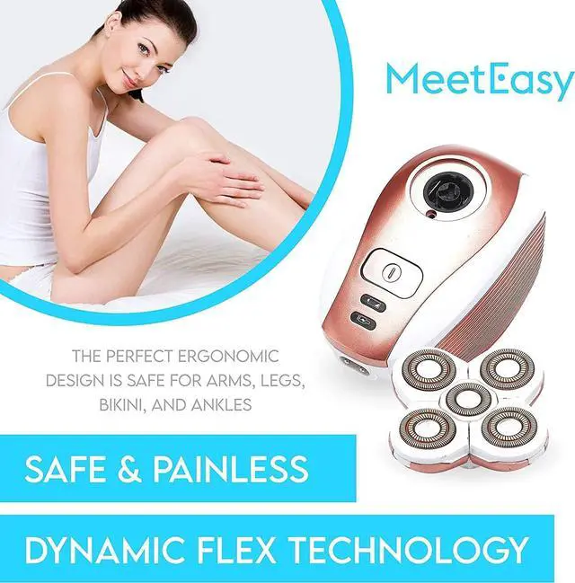 Alt view image 7 of 7 - Electric Leg Shaver for Women - Rechargeable Painless Lady Razor for Leg Face Lips Body Underarms Armpit - Female Cordless Bikini Trimmer