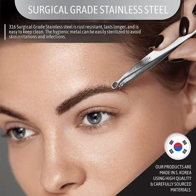 Alt view image 4 of 7 - [Made in Korea] Hand-Made Nose Hair Trimmer for Men - Nasal Clippers, Nose Hair Clippers, 304 Surgical-Grade Stainless Steel, Eyebrow Trimmer, Third-Generation Craftmanship (Silver)