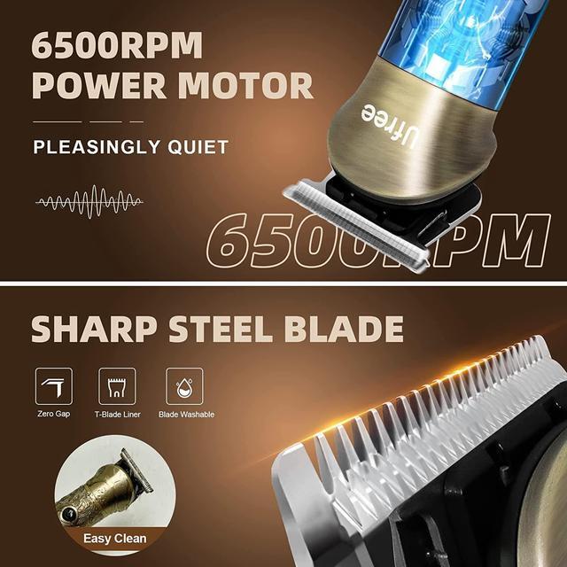 Alt view image 4 of 7 - Ufree Beard Trimmer for Men, Cordless Hair Clippers, Electric Razor Shavers for Men, Shaving Kit for Mustache Body Nose Ear Hair Facial, 7 in 1 Beard Grooming Kit Fathers Gifts for Dad