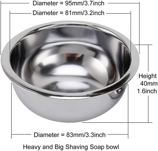 Alt view image 4 of 6 - Deluxe Stainless Shave Razor Stand + Shaving Soap Bowl with Shaving Brush,Compatible with Gillette Fusion,Double Edge Safety Razor,Cartridge Razor