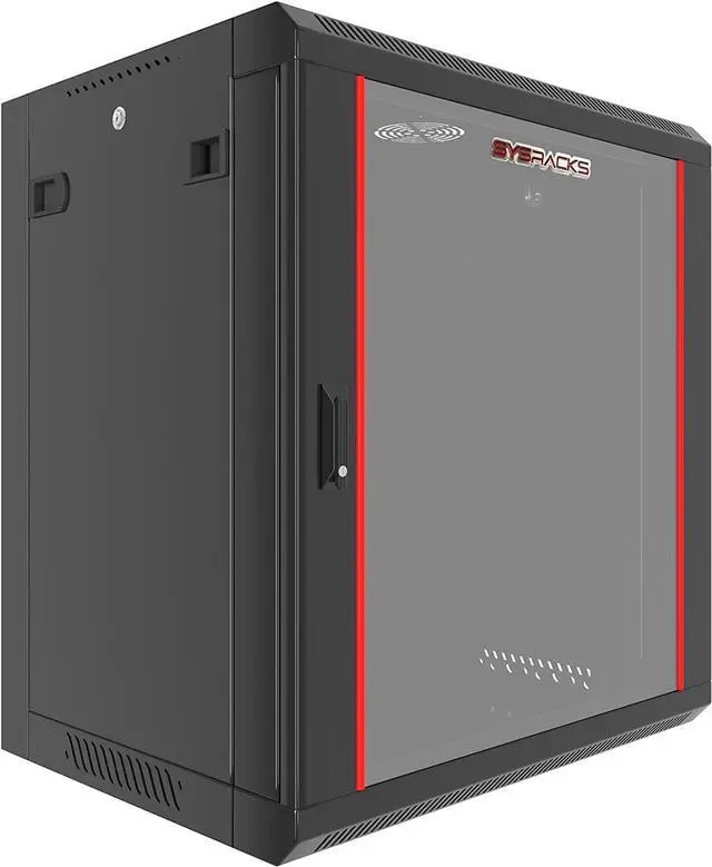 Main image of 12U - Server Rack - Wall Mount Rack - Locking Cabinet for Network - Electronics - Security - Audio - Video - AV Equipment - Data Rack - 18-Inch Depth Server Cabinet