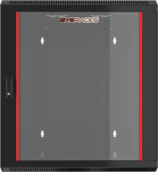 Alt view image 2 of 7 - 12U - Server Rack - Wall Mount Rack - Locking Cabinet for Network - Electronics - Security - Audio - Video - AV Equipment - Data Rack - 18-Inch Depth Server Cabinet