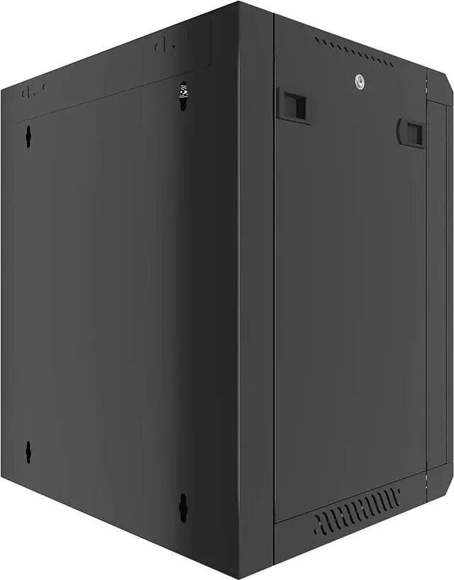 Alt view image 6 of 7 - 12U - Server Rack - Wall Mount Rack - Locking Cabinet for Network - Electronics - Security - Audio - Video - AV Equipment - Data Rack - 18-Inch Depth Server Cabinet
