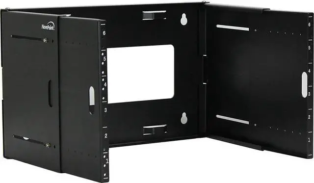 Main image of NavePoint 6U Patch Panel Bracket Wall Mount Patch Panel Rack for 19 Networking Equipment  Expandable Mounting Depth 9.5 to 15.5 4U IT Rack 40lbs Weight Capacity Pre-Assembled