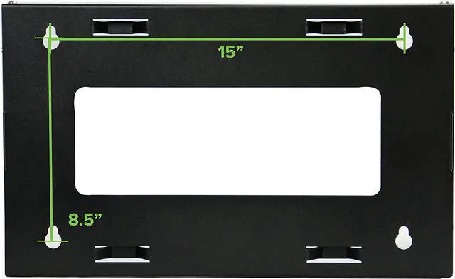 Alt view image 4 of 6 - NavePoint 6U Patch Panel Bracket Wall Mount Patch Panel Rack for 19 Networking Equipment  Expandable Mounting Depth 9.5 to 15.5 4U IT Rack 40lbs Weight Capacity Pre-Assembled