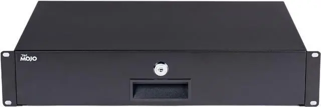 Alt view image 4 of 6 - TECMOJO Locking Rack Mount Drawer - 22lb (10 kg) Secure Lockable Steel Storage Rack Drawer for 19" Network Equipment/Server/AV Rack or Cabinet Enclosure 1U/2U/3U/4U/6U (2U)