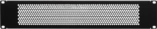 Main image of Navepoint 2U Blank Rack Mount Panel Spacer with Venting for 19-Inch Server Network Rack Enclosure Or Cabinet Black