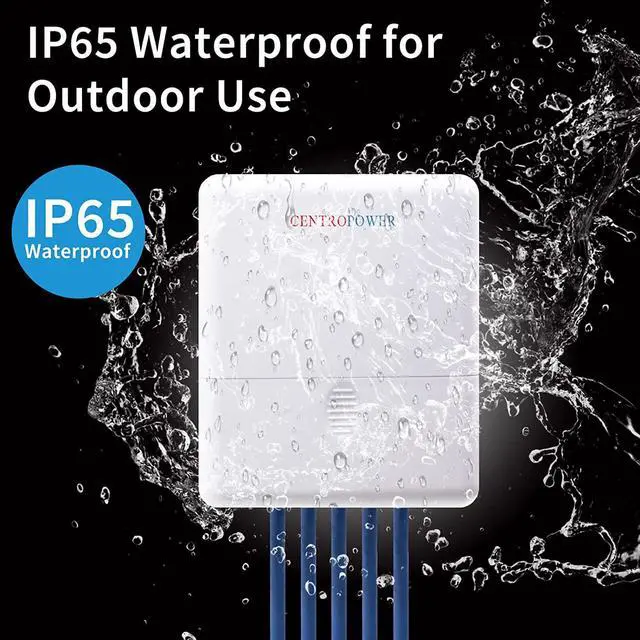 Alt view image 6 of 7 - Outdoor 5 Port PoE Switch/Extender/Booster, 60W 48V 10/100/1000M POE Passthrough Switch Outdoor Ethernet ExtenderPoE Repeater,6KV Lightning Protection, IEEE 802.3af/at/bt, by CENTROPOWER