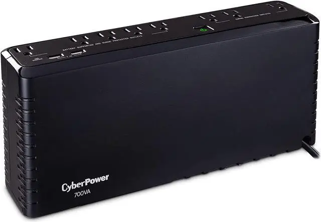 Main image of CyberPower SL700U Standby UPS System, 700VA/370W, 8 Outlets, Slim Profile, Black, Welcome to consult