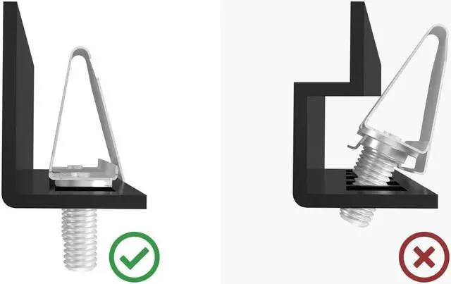 Alt view image 5 of 7 - PATCHBOX/dev/Mount - Toolless Installation Cage Nut Alternative Device Mount Screws for Patch Panels, Computer Cabinets, Servers, and Network Racks - for 19 Rails, Supports 15kg - 50-Pack