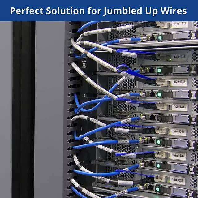 Alt view image 4 of 6 - ZhiYo 2x2in Server Rack Cable Management, 6.4FT Cable Duct Cable Raceway Kit, Electrically Safe PVC for Network Cable Management, Open Slot Wire Raceway for Computer Under Desk, Wire Duct 2 x L3.2FT