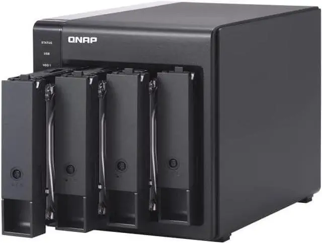 Alt view image 2 of 7 - QNAP TR-004 4 Bay USB Type-C Direct Attached Storage (DAS) with hardware RAID (Diskless)