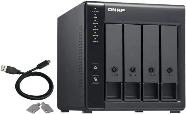Alt view image 5 of 7 - QNAP TR-004 4 Bay USB Type-C Direct Attached Storage (DAS) with hardware RAID (Diskless)