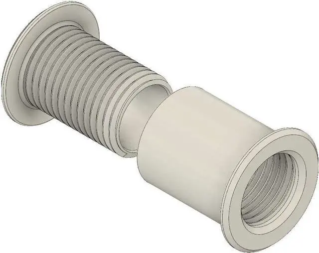 Alt view image 6 of 6 - Wall Eye Wall Port 2" ID - 4 1/8" - 6 5/8" Wall or Barrier Thickness Range - Allows The Running of Cable, Cords, Wires, etc. from one Side of a Wall or Barrier to The Other.