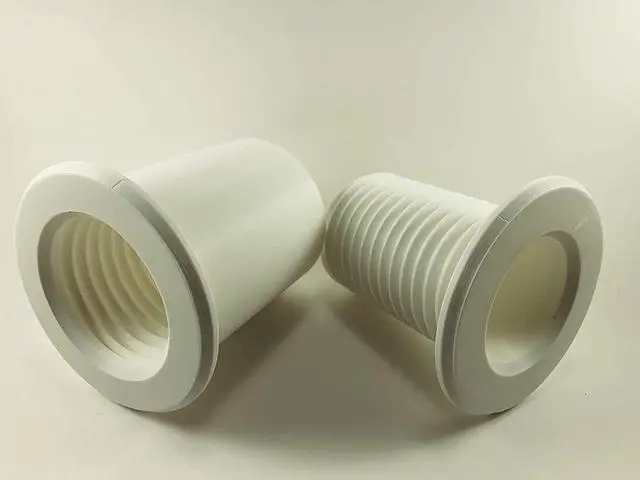 Alt view image 5 of 6 - Wall Eye Wall Port 2" ID - 4 1/8" - 6 5/8" Wall or Barrier Thickness Range - Allows The Running of Cable, Cords, Wires, etc. from one Side of a Wall or Barrier to The Other.