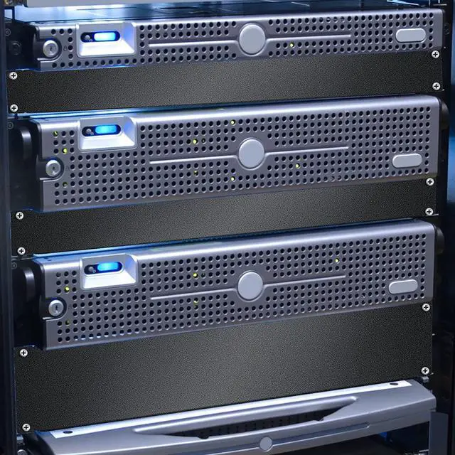 Alt view image 6 of 7 - 4 Pieces 1U, 2U, 4U, 8U Blank Panel Kit Metal Rack Mount Filler Panel Ser 19 Inch for Enclosure Server Rack Cabinet, Black