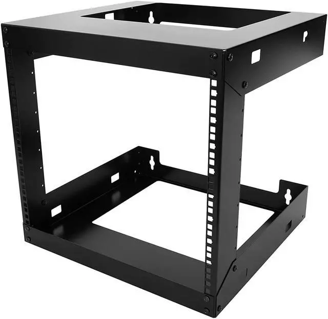 Main image of Raising Electronics 9U Wall Mount Open Frame 19 Inch Server Equipment Rack Threaded 15 Inch Depth Black (9U), Welcome to consult