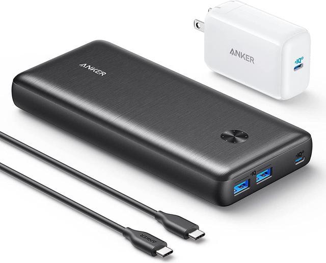 Anker Portable Charger, 737 Bank (PowerCore 26K) Combo with 65W PD Wall Charger, Power IQ 3.0 Battery Pack for MacBook Pro/Dell XPS, Microsoft Surface, iPad Pro, iPhone 13, and