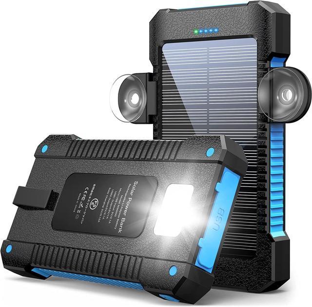 MetFut Solar Power Bank 38800mAh, Solar Charger with Suction Cup