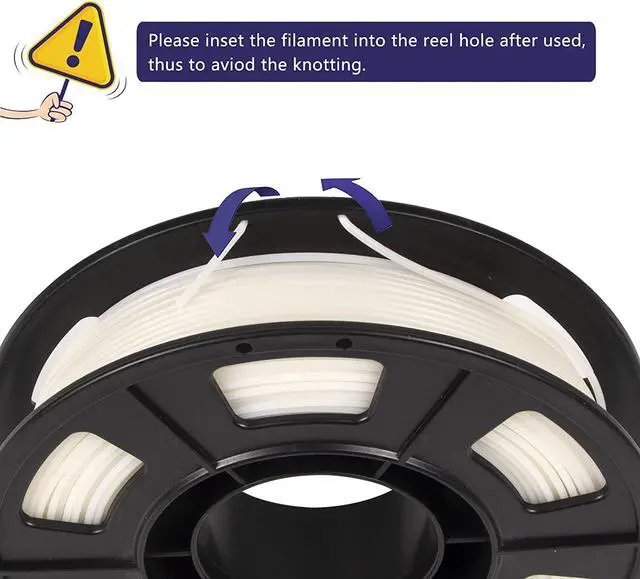 Alt view image 5 of 6 - 3D Printer Filament Bundle, Glow in The Dark Filament Multicolor, Green, Blue and Blue-Green, PLA Filament 1.75 mm, Dimensional Accuracy +/- 0.03 mm, 250g X 4 Pack