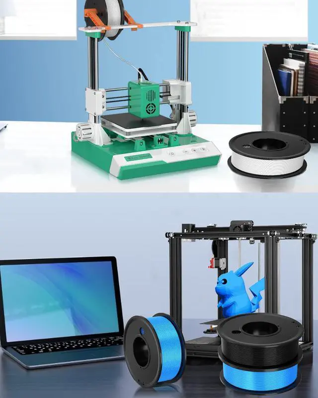 Alt view image 6 of 6 - 3D Printer Filament PLA 1.75mm 3-D Printing Materials 5 Colors Bundle Print Filiment 1.75 mm White Black Red Blue Purple Dimensional Accuracy ±0.02mm Fillament Spool Vacuum Packaging 250G X 5