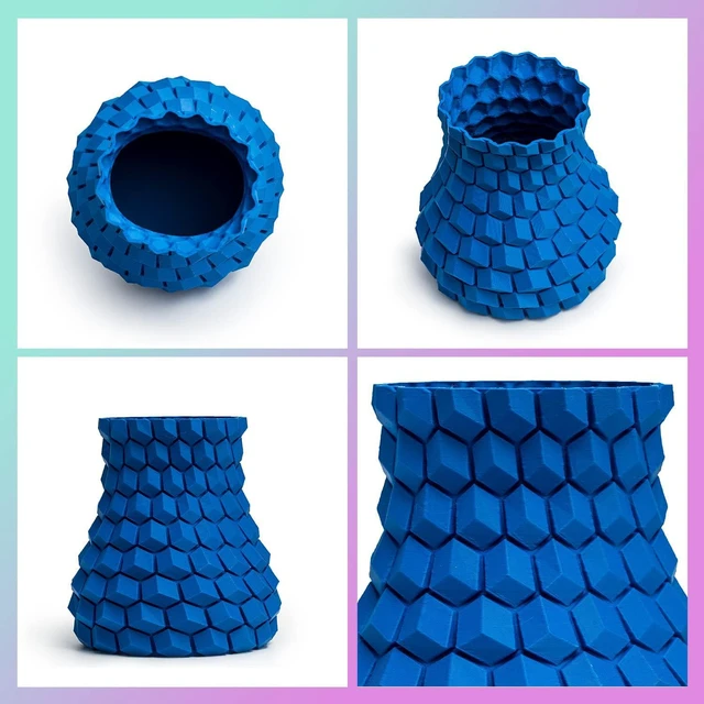 Alt view image 4 of 7 - INLAND Micro Center Matte PLA 3D Printer Filament 1.75mm - Matte Blue, 1kg Cardboard Spool (2.2 lbs), Dimensional Accuracy +/- 0.03mm, FDM/FFF 3D Printers