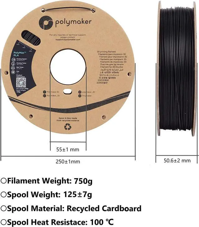 Alt view image 5 of 5 - Polymaker PolyCast Filament 1.75mm for Investment Casting 750g Cardboard Spool - 3D Printer Filament for Lost Wax Investment Casting, Similar to Wax Filament for Metal Casting Plaster Cleanly Burn Out