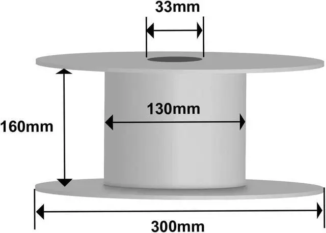 Alt view image 6 of 6 - TIANSE PLA Filament 1.75mm PLA 3D Printer Filament, 5kg Cardboard Spool (11 lbs), Dimensional Accuracy +/- 0.03mm (White 1-Pack)