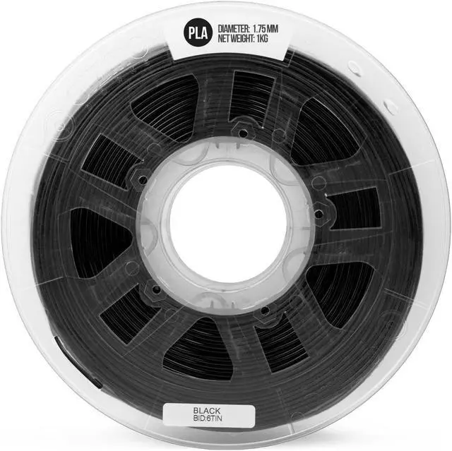 Alt view image 2 of 6 - Gizmo Dorks 3mm (2.85mm) PLA Filament 1kg / 2.2lb for 3D Printers, Black