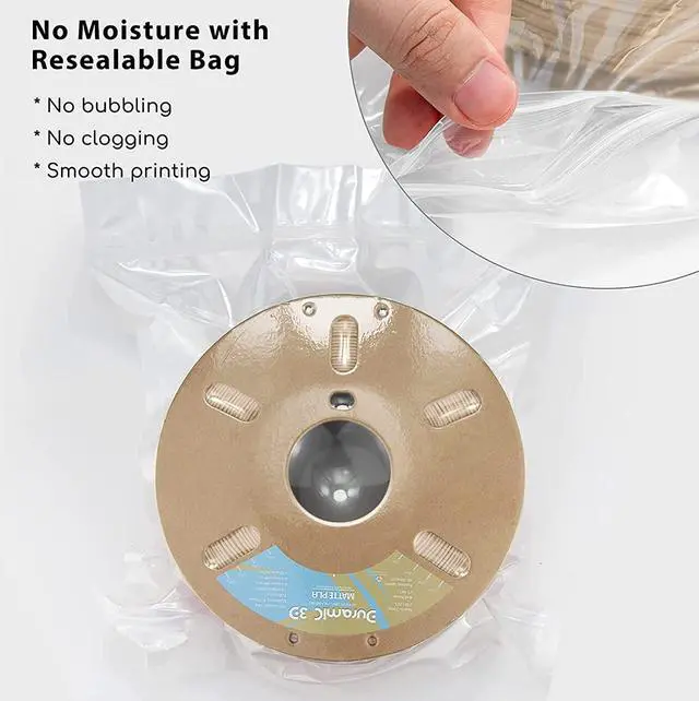 Alt view image 5 of 7 - DURAMIC 3D Matte PLA Filament 1.75mm Skin, 1kg Cardboard Spool Matte Finish 3D Printer Filament PLA 1.75mm Dimensional Accuracy 99% +/- 0.03 mm, Printing with FDM 3D Printer, Easy to Remove Support