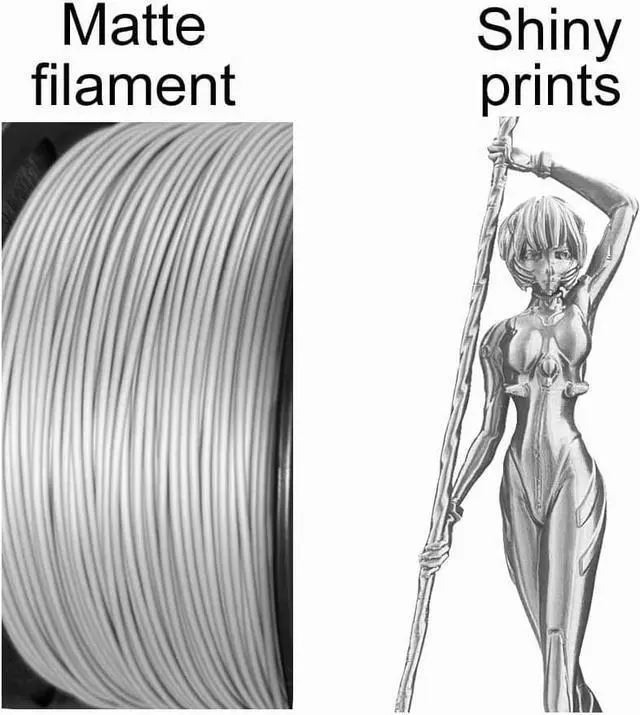 Alt view image 2 of 4 - Silk PLA Pro Silk Silver PLA Filament 1.75mm 1KG 3D Printer Filament 3D Printing Materials Silky Shiny Metallic Metal Silver CC3D Silk PLA Filament