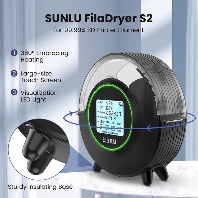 SUNLU S2 FilaDryer, 360°C Heating 3D Printer Filament Dryer