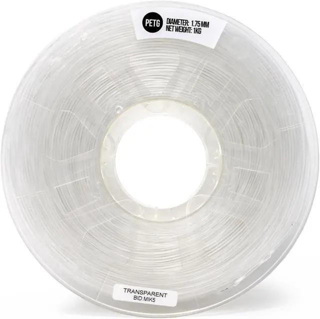 Alt view image 2 of 6 - Gizmo Dorks 1.75mm PETG Filament 1kg / 2.2lbs for 3D Printers, Transparent