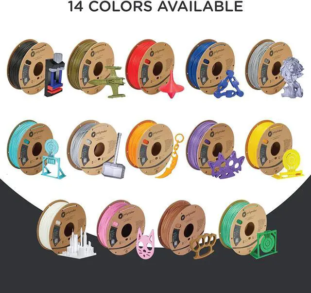 Alt view image 4 of 6 - Polymaker PLA PRO Filament 1.75mm Teal, Powerful PLA Filament 1.75mm 3D Printer Filament 1kg - PolyLite 1.75 PLA Filament PRO Tough & High Rigidity 3D Printing PLA Filament Turquoise