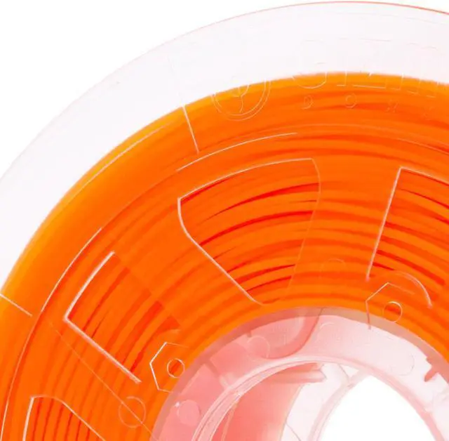 Alt view image 4 of 7 - Gizmo Dorks 1.75mm PLA Filament 1kg for 3D Printers, Fluorescent Orange, Glows Under UV Light