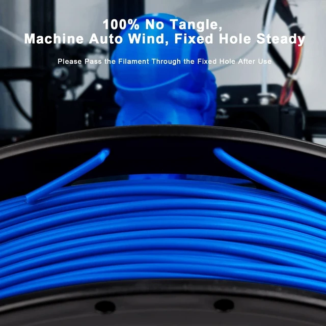 Alt view image 5 of 7 - AMOLEN PLA 3D Printing Filament Bundle 1.75mm, Black White Red Blue 250g X 4 Spools Pack 3D Printier Filament, 1KG/2.2 lb in Total, Compatible with Most FDM Printer and 3D Pen