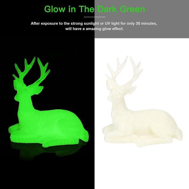 $15.99 TEQStone glow in the dark PLA green - 3D Printing Deals