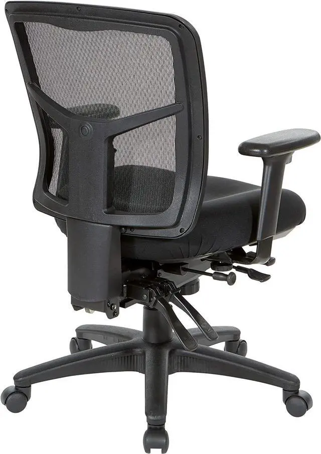 Alt view image 4 of 7 - Office Star ProGrid Breathable Mesh Manager's Office Chair with Adjustable Seat Height, Multi-Function Tilt Control and Seat Slider, Mid Back, Coal FreeFlex Fabric
