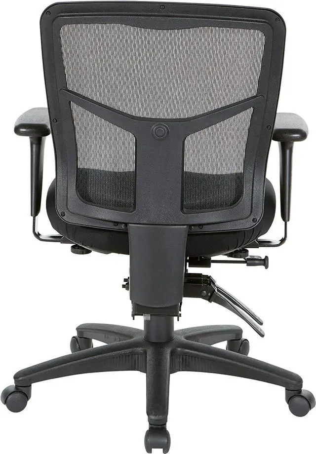 Alt view image 6 of 7 - Office Star ProGrid Breathable Mesh Manager's Office Chair with Adjustable Seat Height, Multi-Function Tilt Control and Seat Slider, Mid Back, Coal FreeFlex Fabric