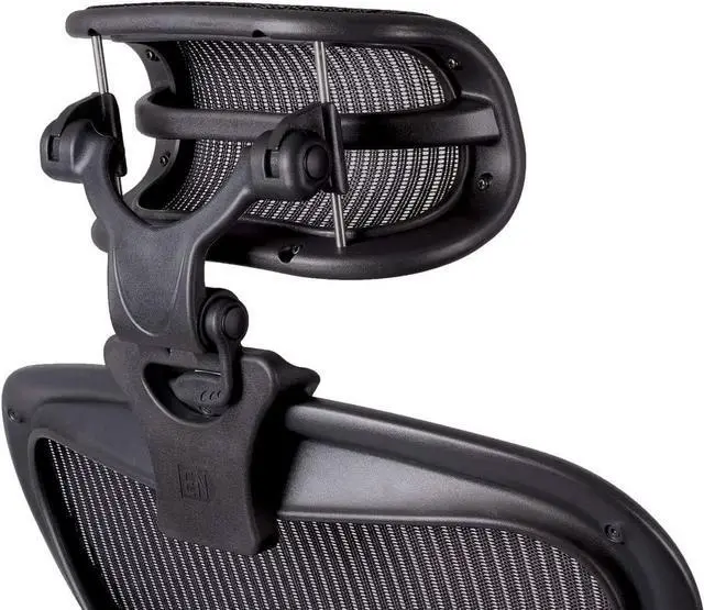 Alt view image 6 of 7 - The Original Headrest for The Herman Miller Aeron Chair H3 Carbon | Colors and Mesh Match Classic Aeron Chair 2016 and Earlier Models | Headrest ONLY - Chair Not Included